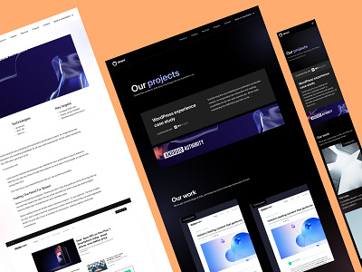 Drewl Project Pages about agency brand branding design identity landing landing page logo minimal purple ui ux video web design website