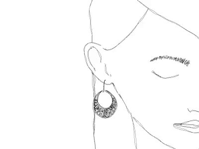 Girl With Earring animation design gif gif animated gif animation gif art illustrated illustration line animation line art loop motion motion animation motion art motion design motion designer motion graphic motion graphics