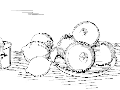Still Life (after Cezanne) animation gif gif animated gif animation gif art illustration line animation line art loop motion motion animation motion design motion designer motion graphic motion graphics