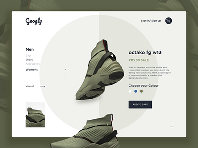 Shoe Website add to card branding agency branding design dribbble ui ui design inspiration ux web