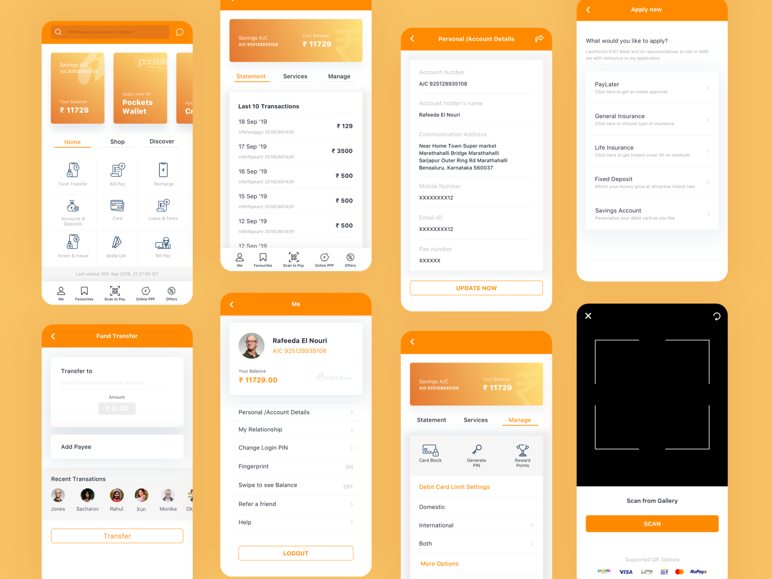 Icici Bank App Redesign. By Akhil Chandh On Dribbble