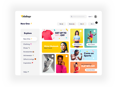 Challenge shopping websites. app appdesign cart clean design minimal shop shopping ui ux webdesign website