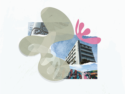 Miami Collage collage illustrator photography vector