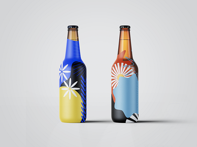 Pretty Beer abstract beer beer art conceptual design flowers fun illustrator pattern vector