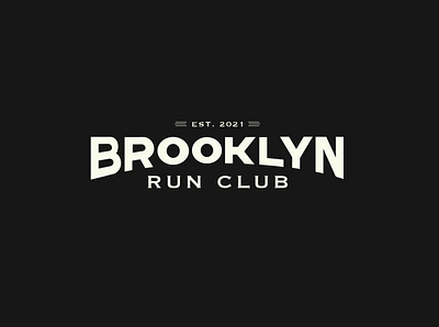 Brooklyn Run Club brand brand design branding lettering logo logodesign logotype type typography