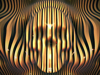 Droste Skull 3d abstract skull droste effect lines reflections skull swirly