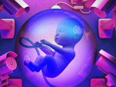 State Property baby blue camera cctv fetus purple surveillance testing