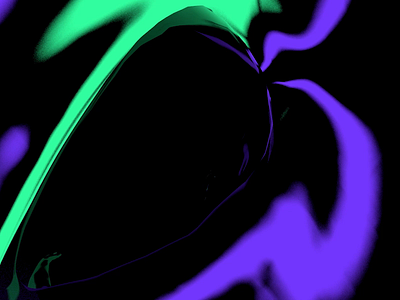 Passing Over 3d abstract animation death endless enter entrance eye eyeball fall gif green into loop psychedelic purple sam gilmore slip surreal trippy
