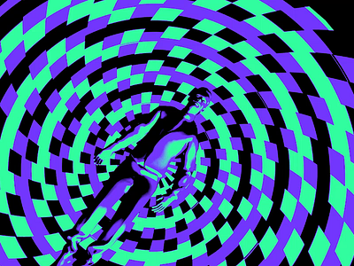 Possessed 3d death dying endless epilepsy fit floor gif green loop psychedelic purple sam gilmore shock surreal trippy
