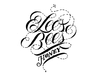 Lee's Bees Honey bees honey honey bees lettering logo