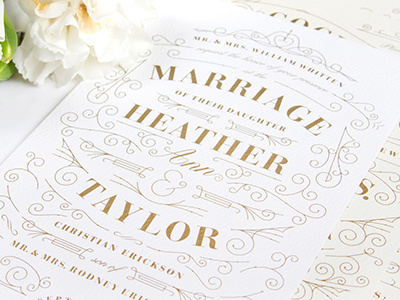 Erickson Wedding Invitation