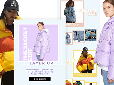 Weekly discount email made for fashion brand