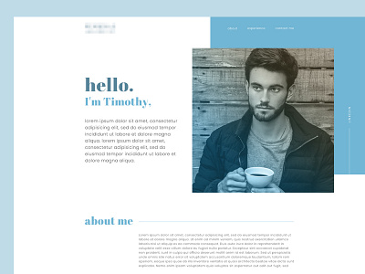 Portfolio website branding clean design developer dribbble app flat modern new one page pastel personal personal brand portfolio programmer simple template typography web web design website