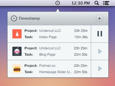 Time tracking App application time timestamp tracking