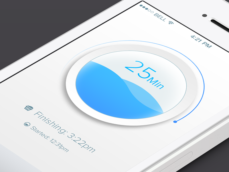 Laundry Timer by Vladimir Babic on Dribbble
