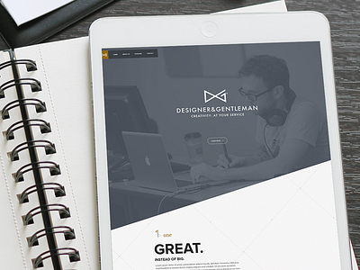 Designer & Gentleman agency portfolio designer gentleman web design