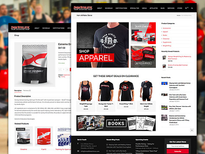 eCommerce Design for Iron Athlete Clinics