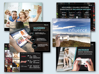Pitch deck design for influencers marketing company graphic design pitch deck powerpoint