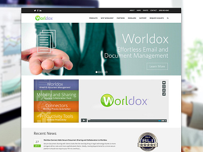 Document Management Homepage graphic design ui web design wordpress