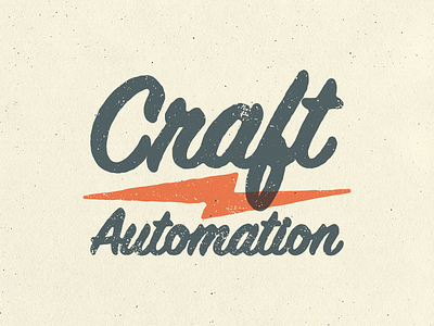 Craft Automation - Rebrand Concept branding design icon identity illustration logo vintage