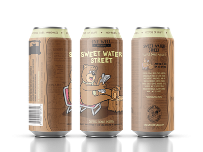 One Well Brewing - Beer Can Label - Sweet Water Street