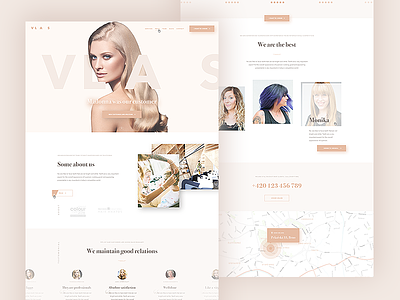 Landing page (psd) - Hairdresser