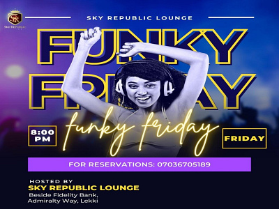 funky friday branding design graphic design illustration