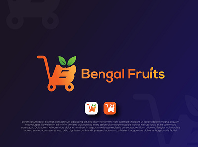 Bengal Fruits Logo Design bengal fruits brand identity design branding graphic design icon logo logo logo design logo type minimal logo modern logo symbol