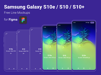 Mock Up Samsung Galaxy S10 for Figma Free