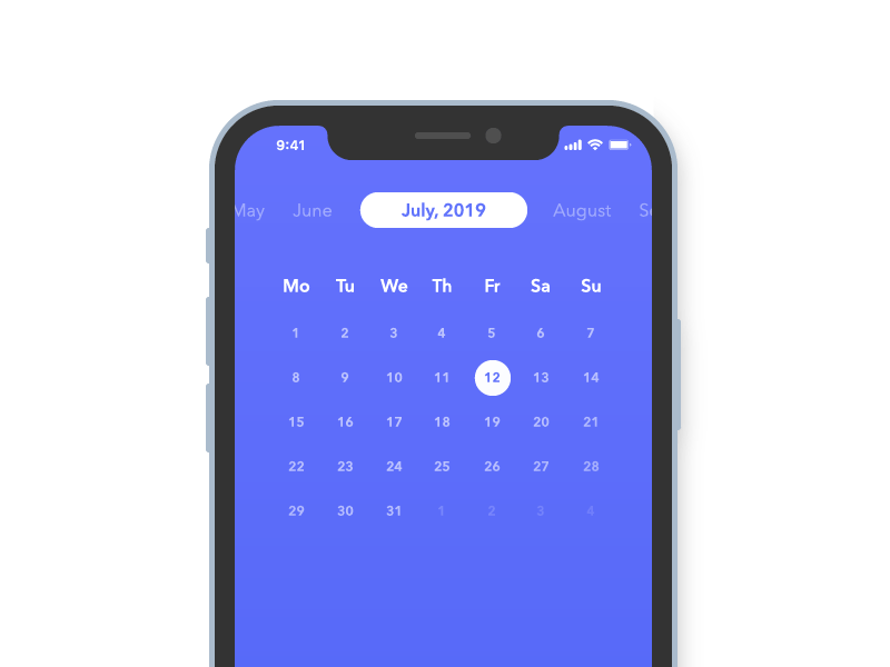 Free Calendar for Figma
