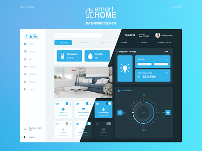 Smart Home Dashboard design smart home dashboard ui ux web design