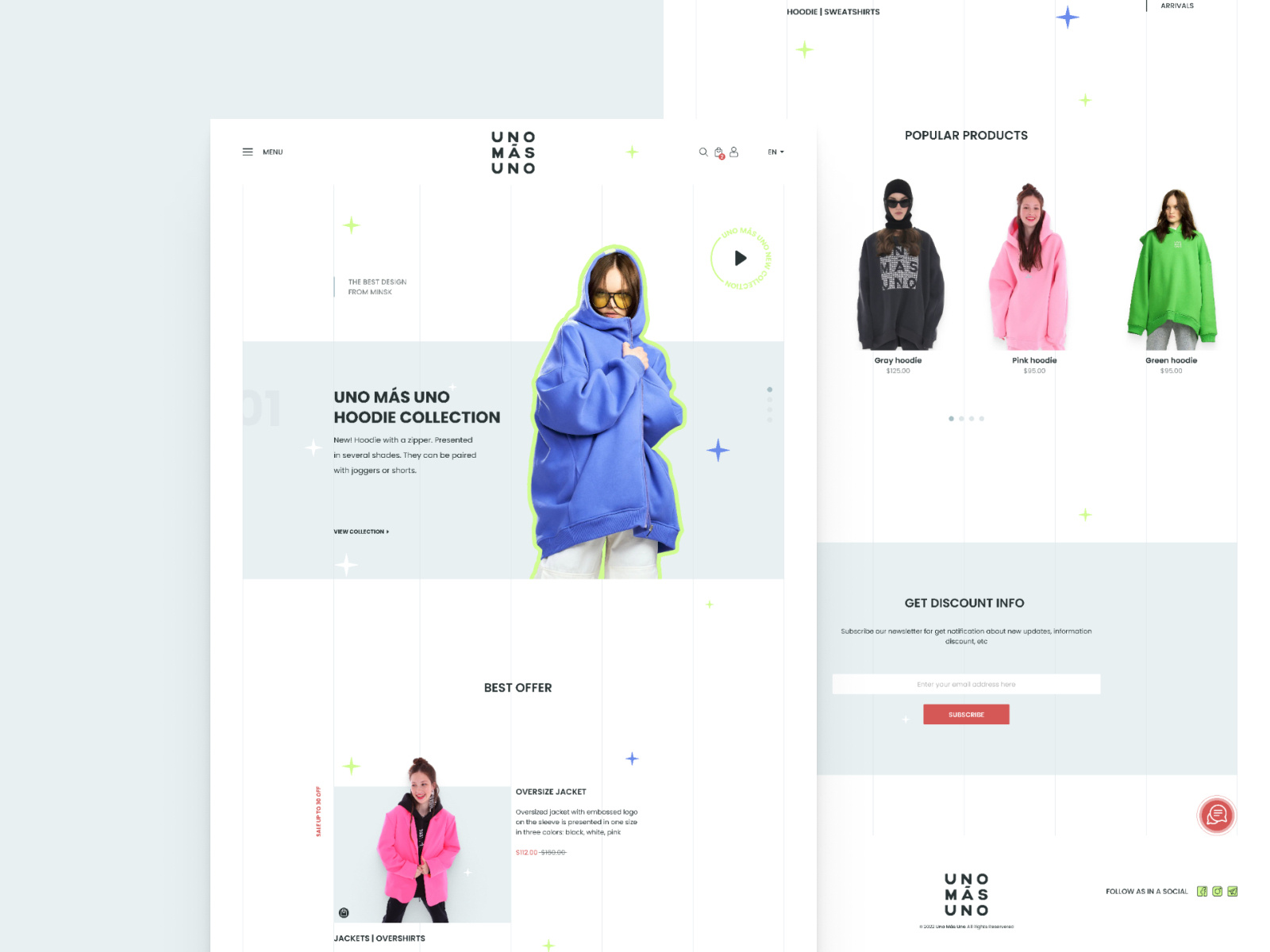Clothing Store site by Katsiaryna Lysykh on Dribbble