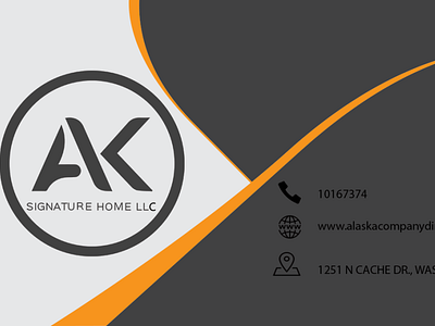 AK Signature Homes LLC Company Business Card