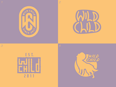 Wild Child Icon Exploration brand identity branding design exploration icon illustration logo symbol typography wild child