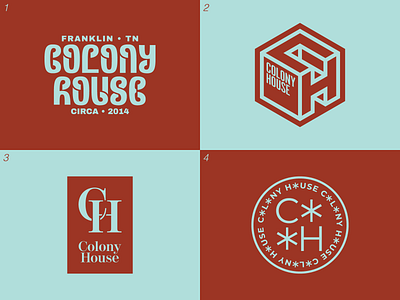 Colony House Icon Exploration brand identity branding colony house design exploration icon lettering logo symbol typography