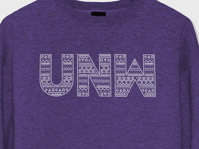 UNW – Typography custom design lettering pattern sweater typography