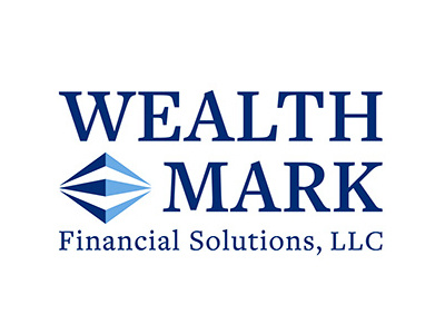 Wealthmark Financial Solutions, LLC Logo branding finance client logo design rebranding