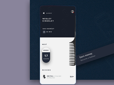 A Micro Barbers Project app barber barberapp branding design mobileapp mobiledesign uidesign ux uxdesign