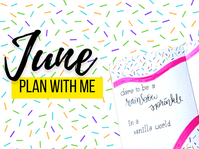 June 2022 Bullet Journal Plan With Me YouTube Thumbnail bullet journal canva thumbnail