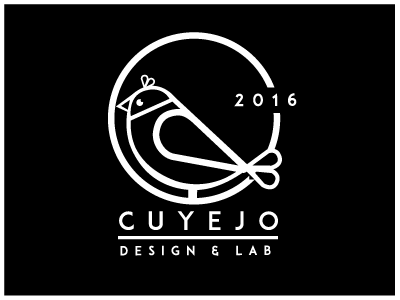 Cuyejo Design & Lab bird branding logo simple