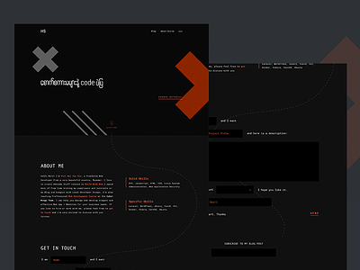 ---------- black clean development landing page ui ui design user experience user interface ux web