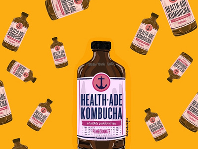 Health-Ade Kombucha Graphic Design