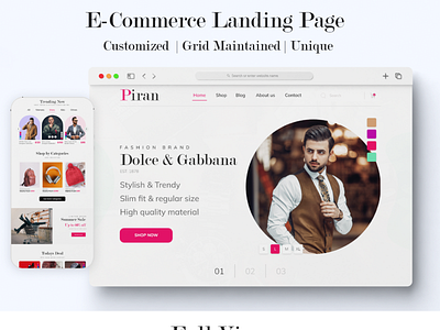 Fashion Based E-Commerce Page