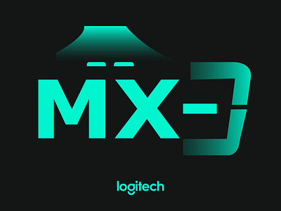 Design to the MX gradient green lettermark logitech logo mx playoff