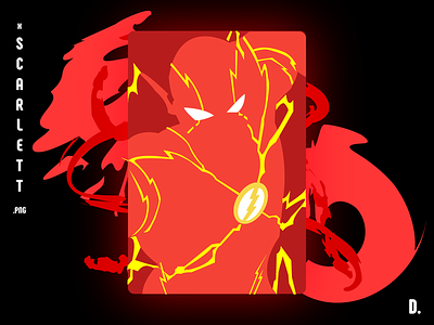 xScarlett.png barry allen fan art illustration scarlett speedster speedforce the flash