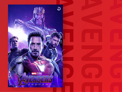 The Big Three - Avengers Endgame art design marvel photoshop poster vibrant
