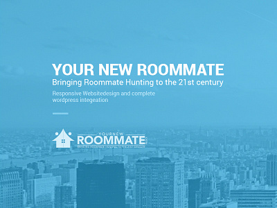 Your New Roommate mockup roommate ui design ux design website design