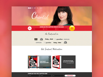 Chantalburns chantalburns mockup ui design ux design website design writer website mockup