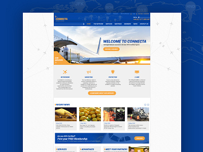 Connecta cargo agents connecta mockup shipping company ui design ux design website design