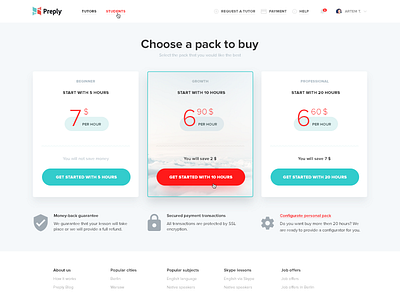 Pricing Table